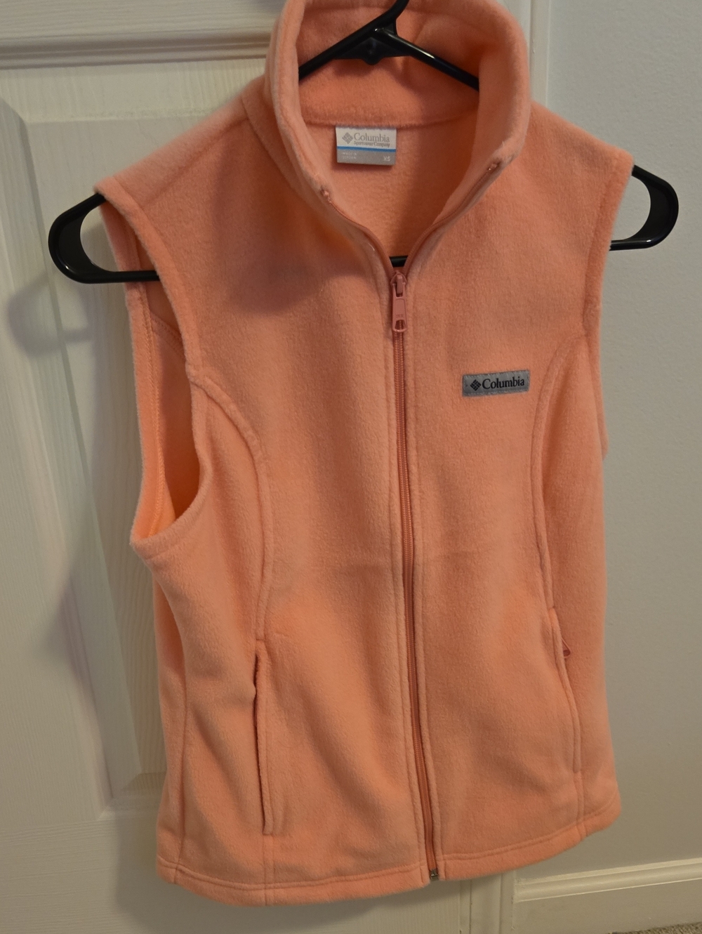Columbia Peach Fleece Vest - Girls Lightweight Sleeveless Zip